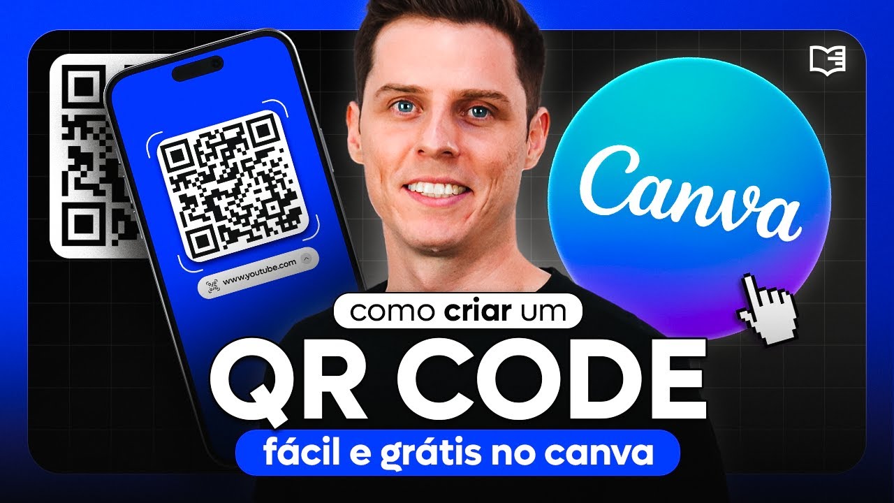 Como Criar um QRCode Gr&aacute;tis e Online usando a Ferramenta Canva!