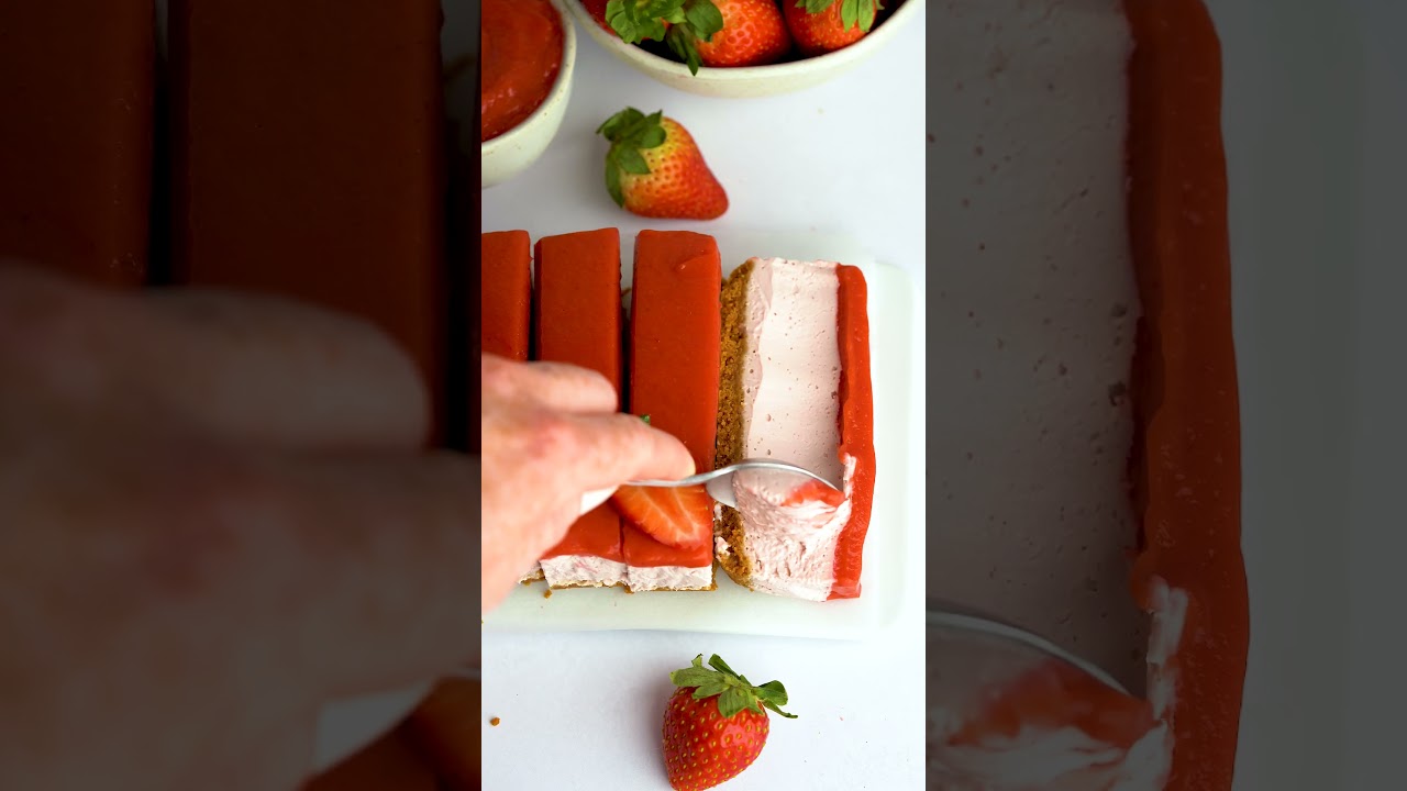 Strawberry Cheesecake - Vegan #cheesecake