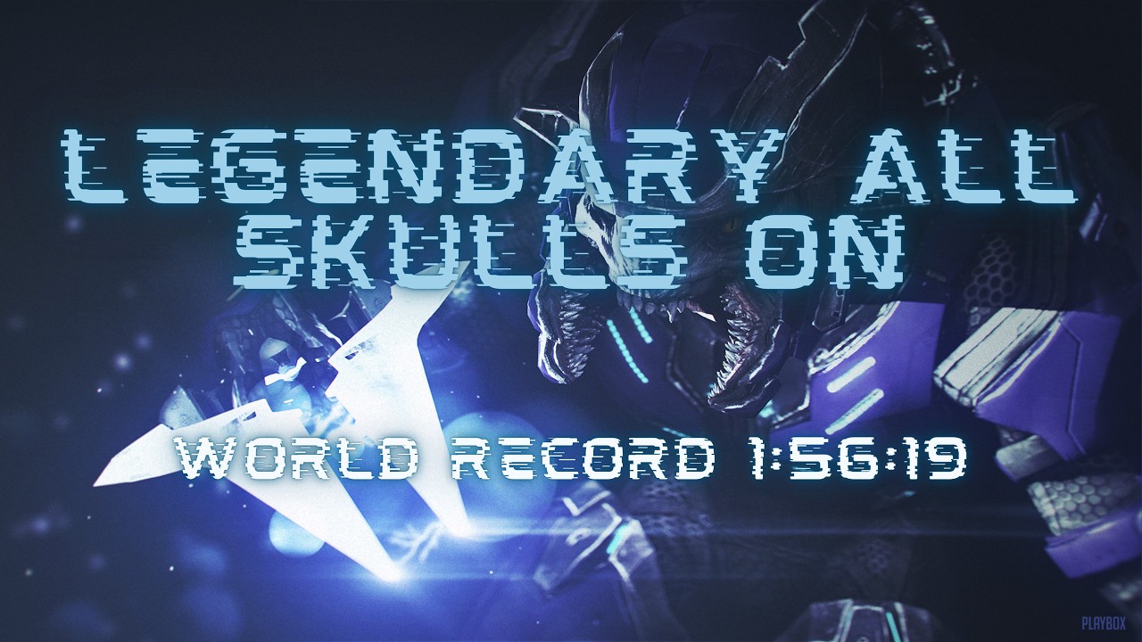 [WR] Halo 2 Legendary All Skulls On in 1:56:19