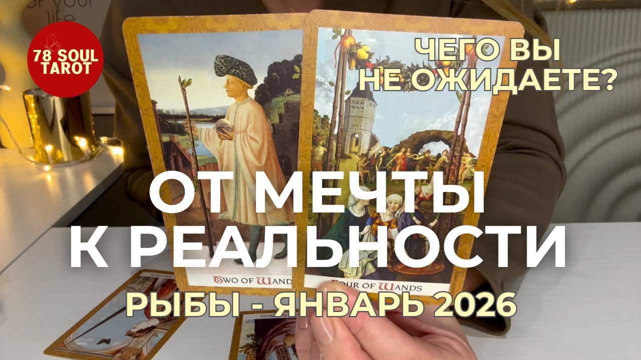 Рыбы : ЧЕГО ВЫ НЕ ОЖИДАЕТЕ? - От мечты к реальности! | Январь 2026 таро прогноз