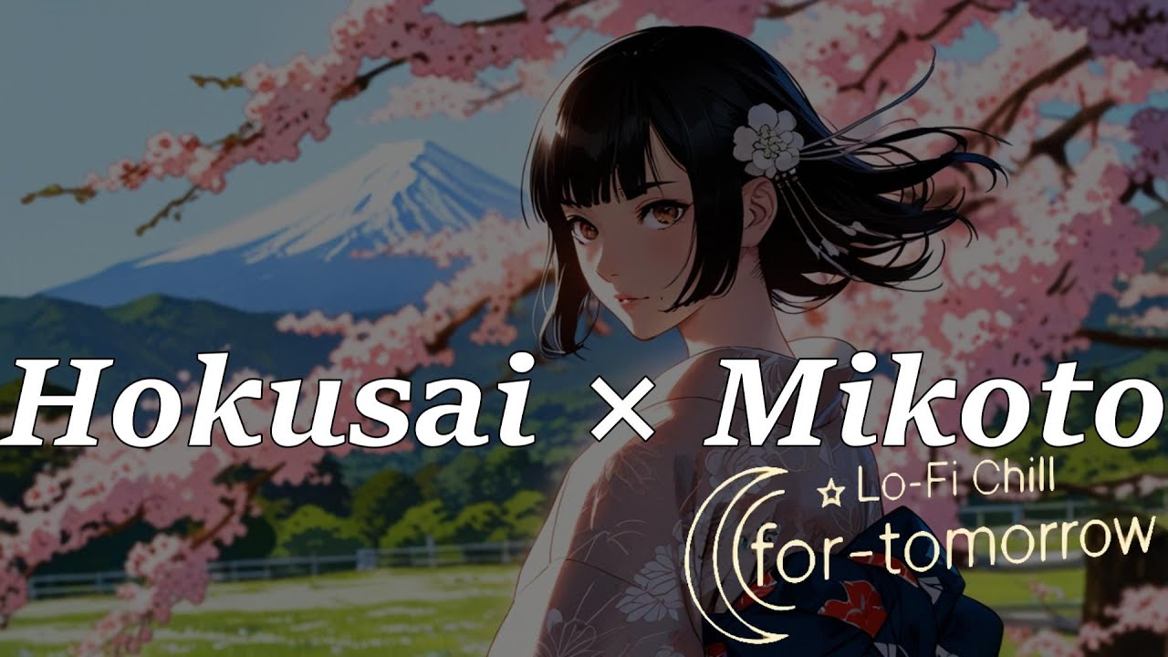 Mikoto’s Journey through Hokusai — Shinagawa Goten-yama Fuji View｜Lo-Fi Ukiyo-e Experience