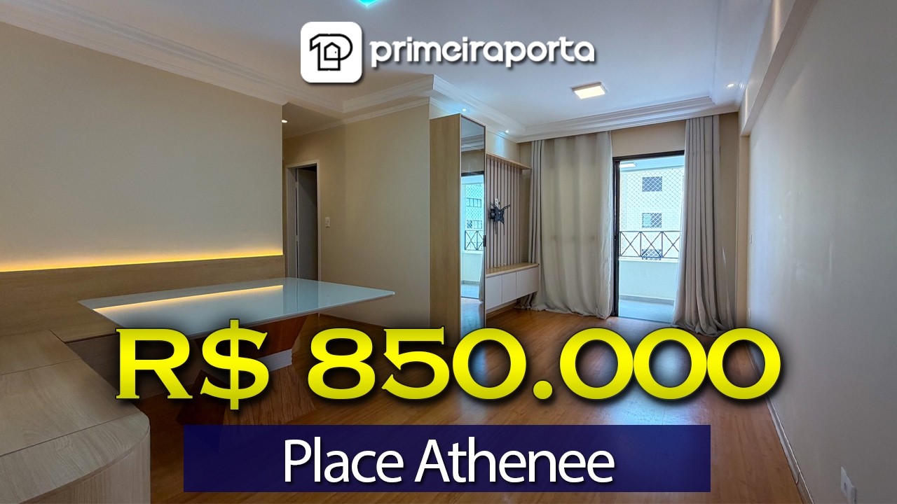 PLACE ATHENEE NO JARDIM AQUARIUS, APARTAMENTO PARA VENDA OU PERMUTA! SÃO 82M² COM 3 QUARTOS, 1 SUÍTE