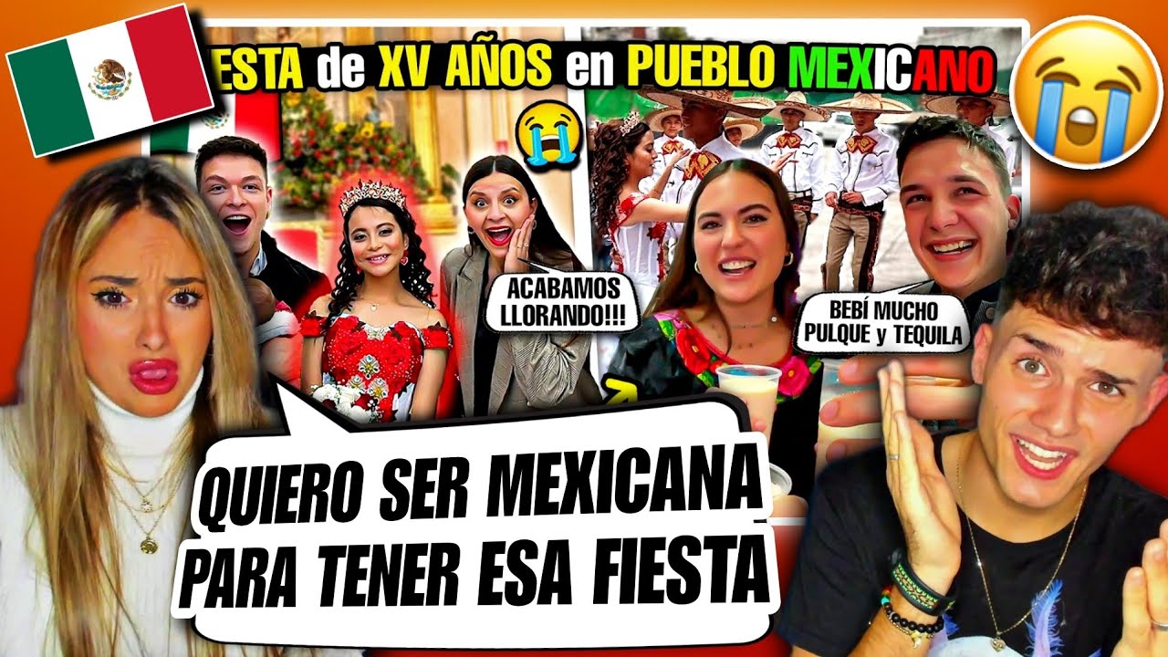 REACCIONAMOS a LA FIESTA de XV AÑOS que VIVIÓ NUESTRA FAMILIA en MÉXICO 🇲🇽😭 *es UNA LOCURA*