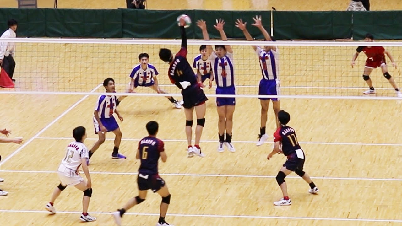 【春高京都2023】決勝 洛南 vs 東山 第３セット＜男子バレーボール＞