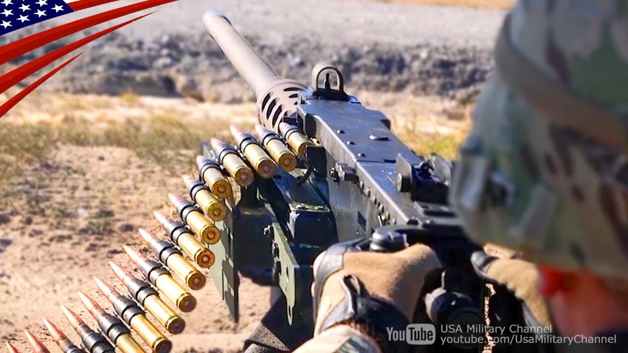 ブローニングM2重機関銃の実弾射撃訓練