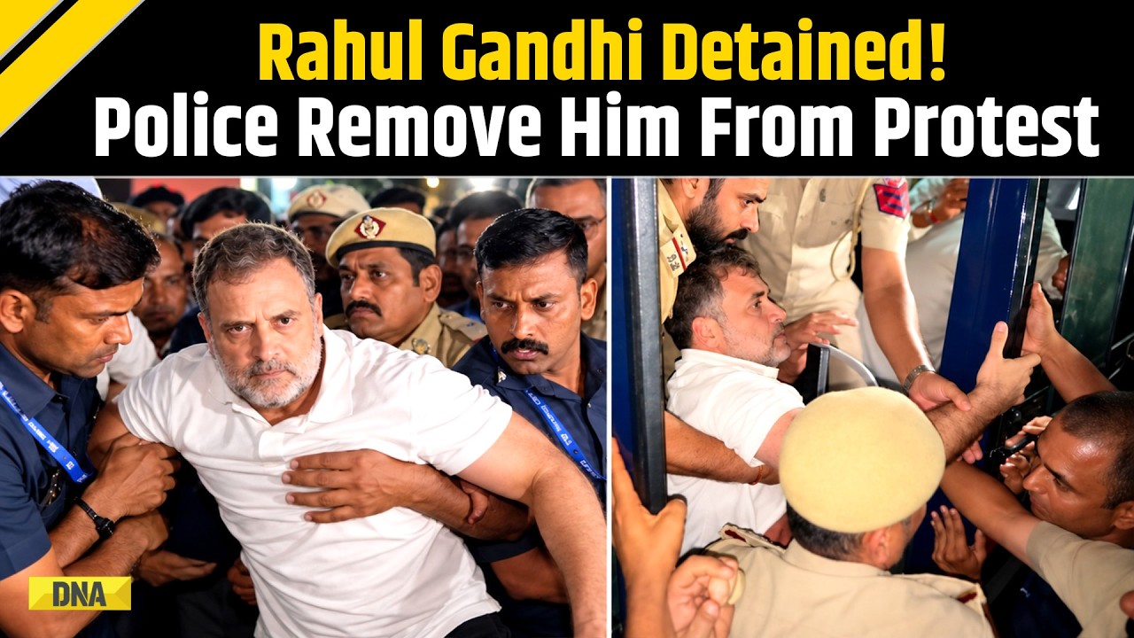 ECI Protest News: 'Everything Will Be Remembered!' Rahul Gandhi Forcibly Removed, Detained By Police