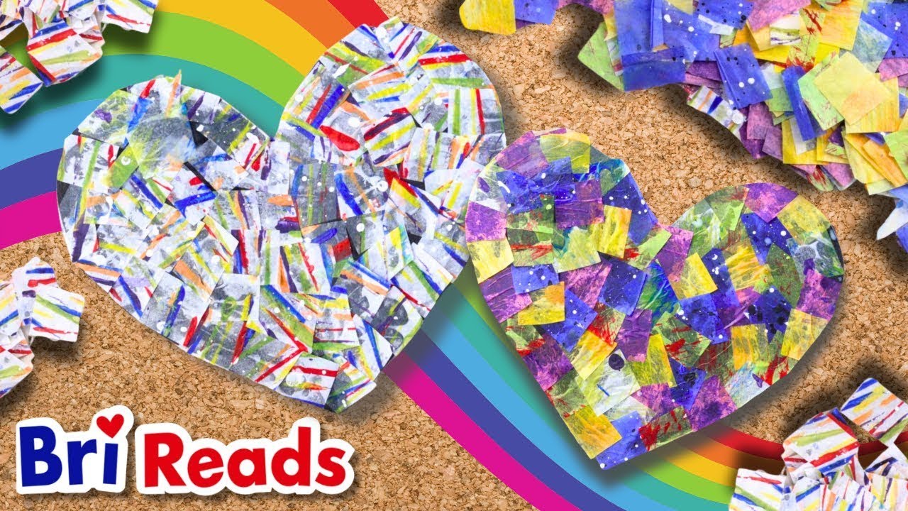 Eric Carle Art! | Easy Painted Tissue Paper Process Art Project for Kids