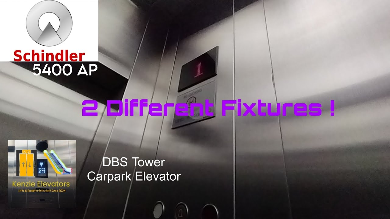 Schindler 5400 AP Traction Elevators - DBS Tower , Jakarta [Carpark]
