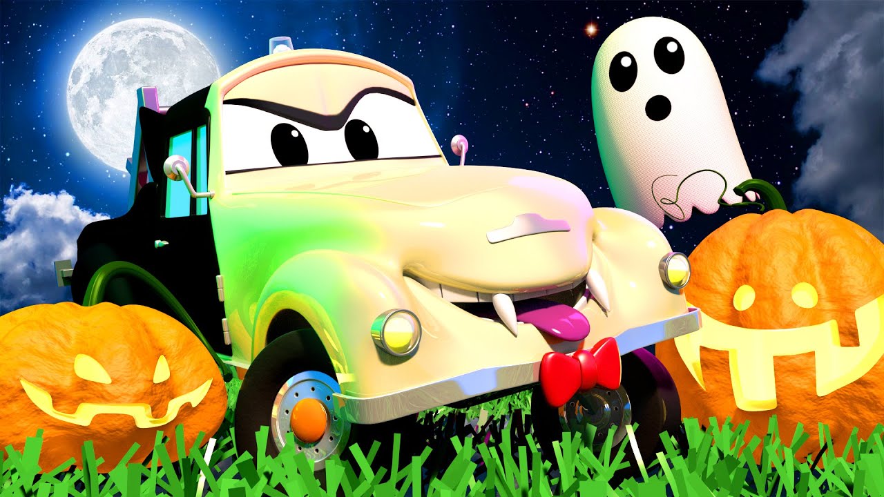 Tom-i autopesula - Beebi Francis j&auml;&auml;b kahe K&Otilde;RVITSA k&uuml;lge kinni (HALLOWEEN - Multifilmid lastele 🚓 🚒