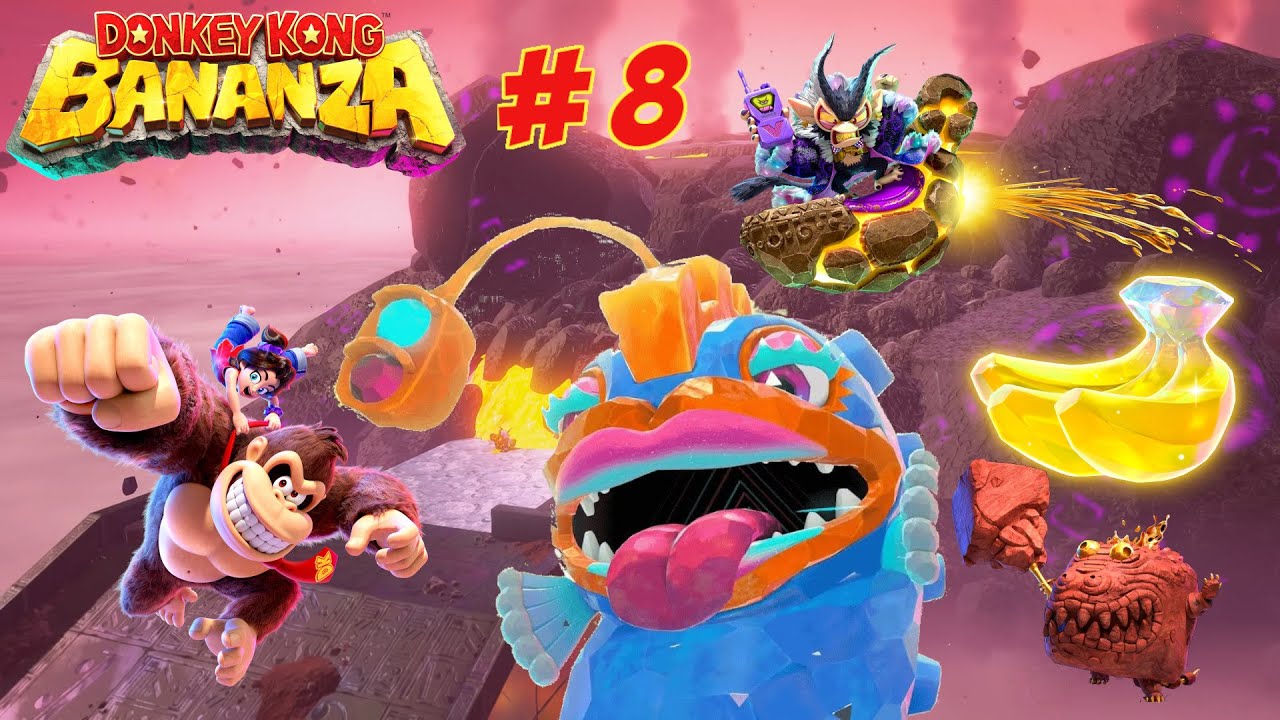 Donkey Kong Bananza 100% Walkthrough Part 8: The Junction All Bananas & Vs. Void Kong!