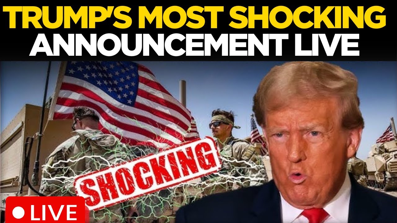 Donald Trump LIVE| US President Drops Major EMERGENCY Declaration; BIG Announcement | US News LIVE