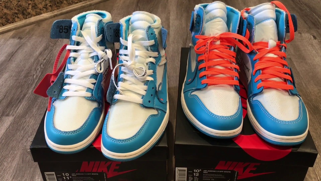 Real Vs Fake UNC Off White Nike Jordan 1 Comparison