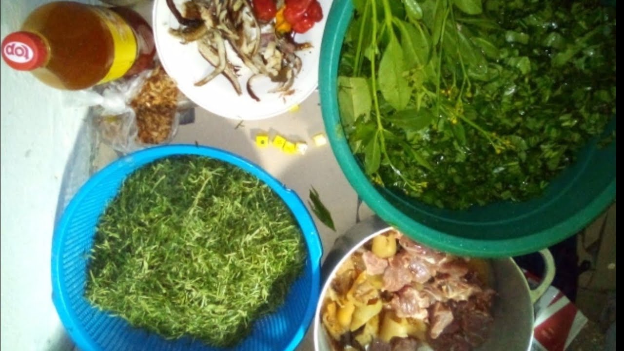 Recette de Eru &Water fufu/how to Cook Eru & Water fufu