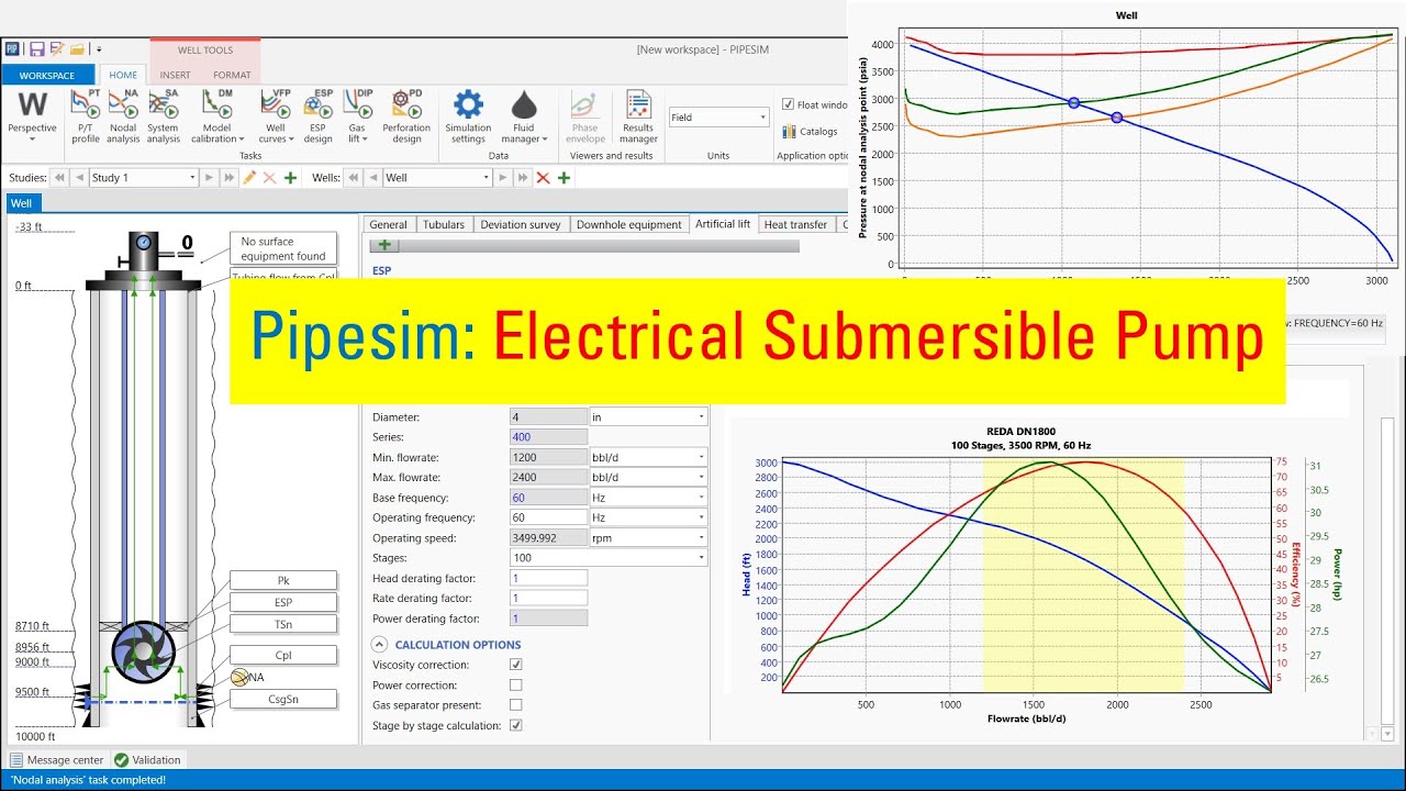 Pipesim 2: Electrical Submersible Pump