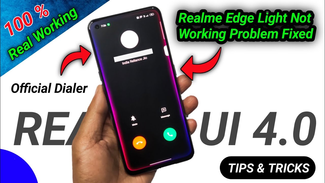 Realme Edge Lighting Not Working | Enable Edge Lighting For Incoming Calls in realme (Realme UI 4.0)