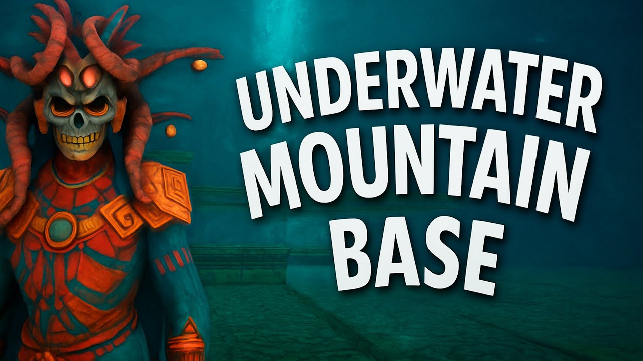 Enshrouded - Hidden Submerged Mountain Base Build (Base Subaquática Oculta)