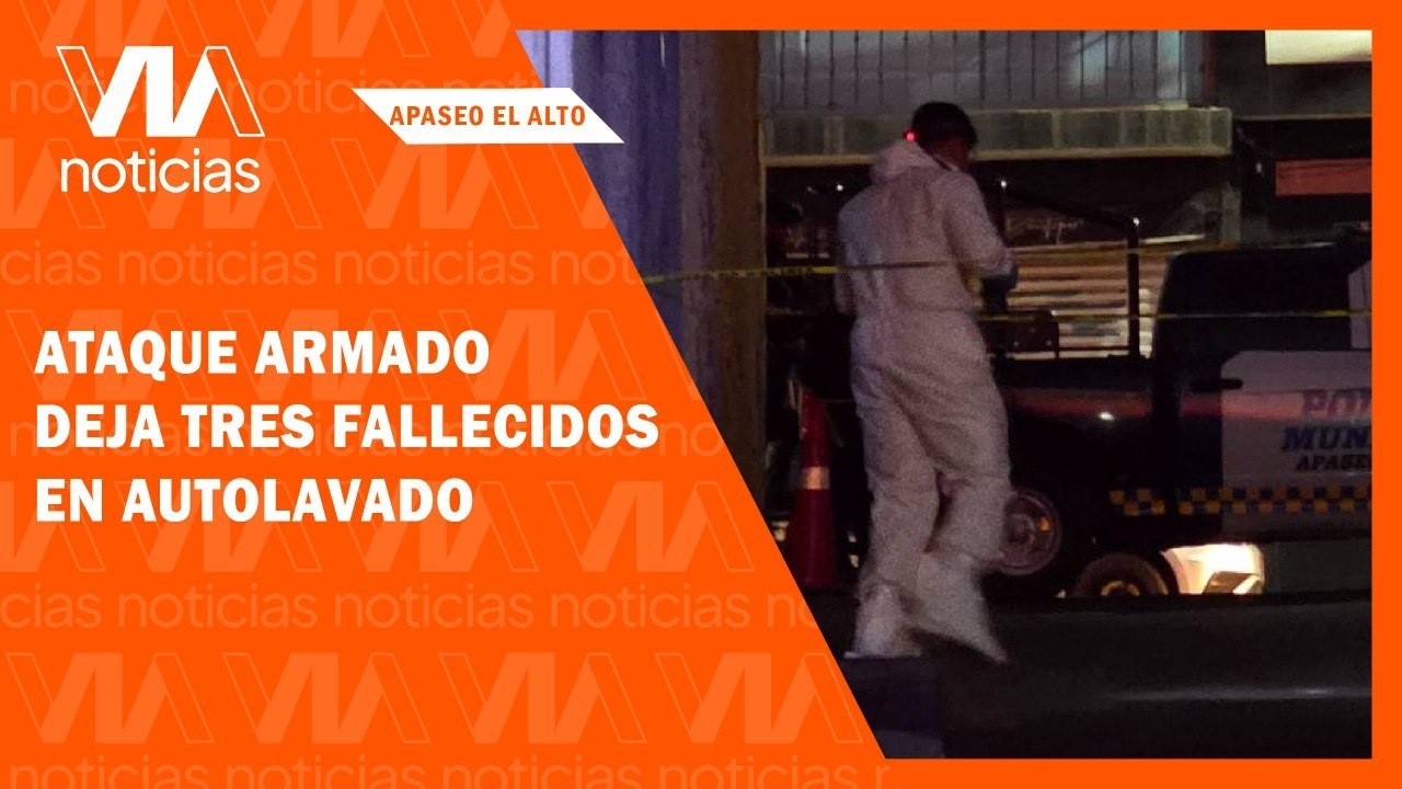 Ataque armado deja tres fallecidos en autolavado de Apaseo el Alto