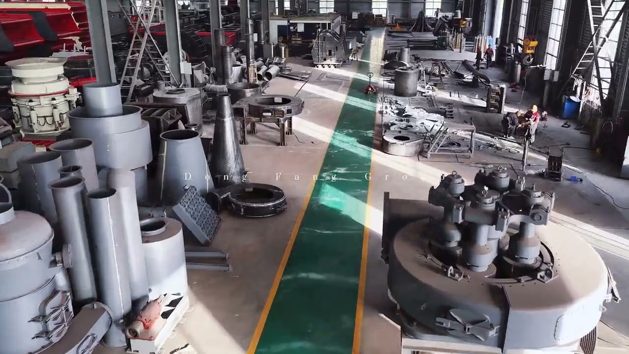Aerial view witnesses the manufacturing base of mining crushing and screening equipment#Crushe