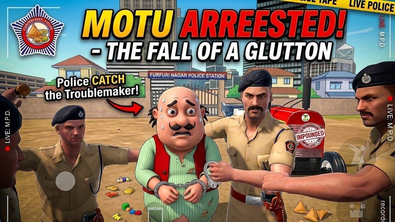 Motu vs Indian Police 🚨 Epic Chase | Indian Theft Auto Simulator