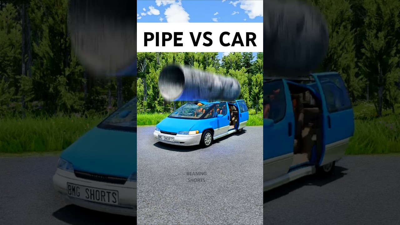 Pipes vs Car 🚗 #shorts