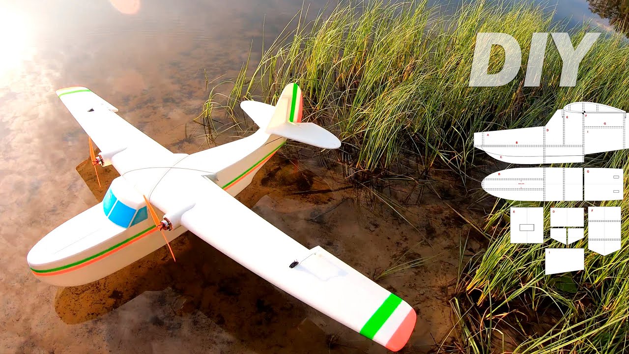 How to make Grumman Flying Boat RC water plane DIY