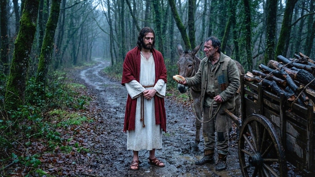 AYUDÓ A UN DESCONOCIDO HAMBRIENTO EN EL BOSQUE... Y JAMÁS IMAGINÓ QUE ERA JESÚS