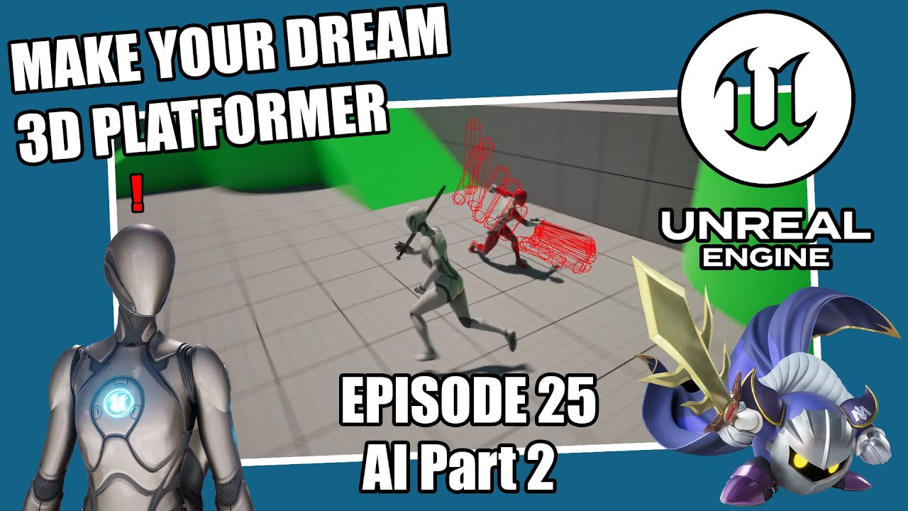 3D Platformer Tutorial in UE5 - Episode 25 - AI Part 2