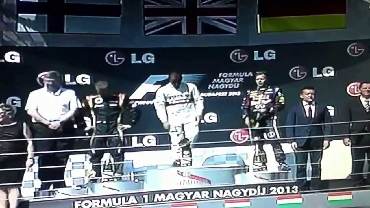F1 hungarian Grand Prix 2013 podium