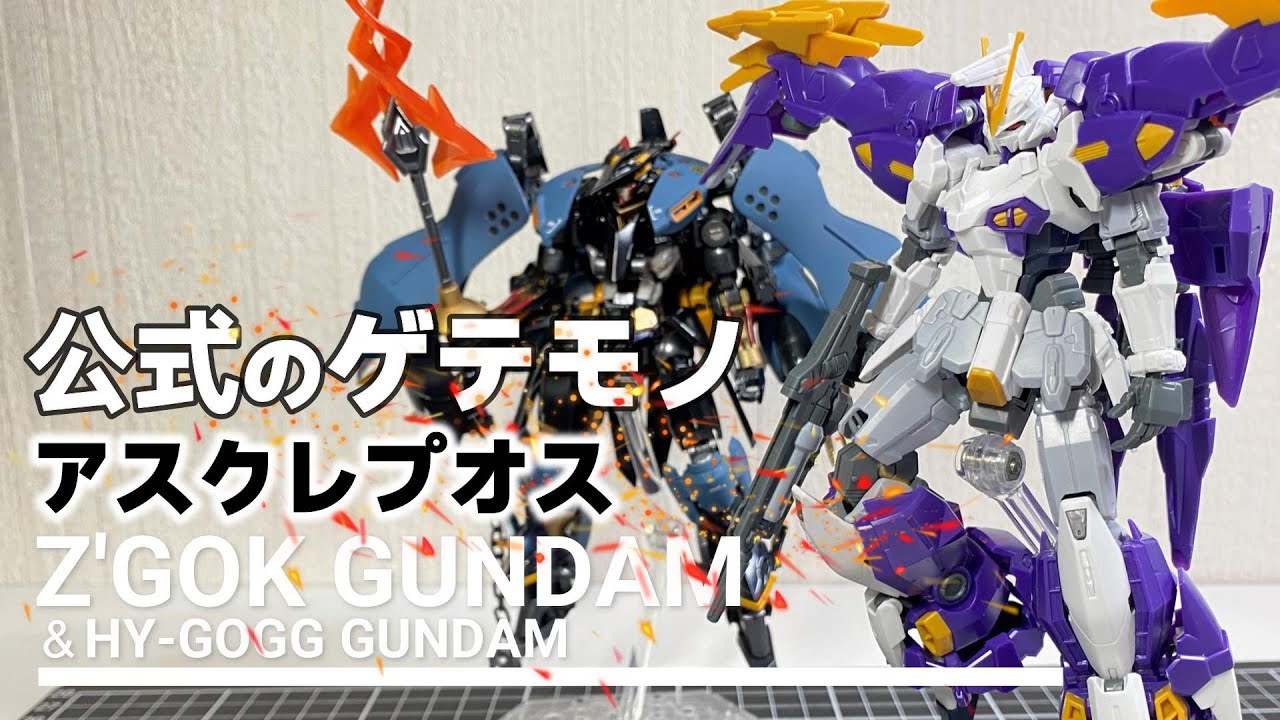 【ガンプラ】※ゲテモノのオンパレードなので胸やけ注意⁉アスクレプオスのレビューにハイゴッグガンダム登場！後半はゾックガンダムの改造です。