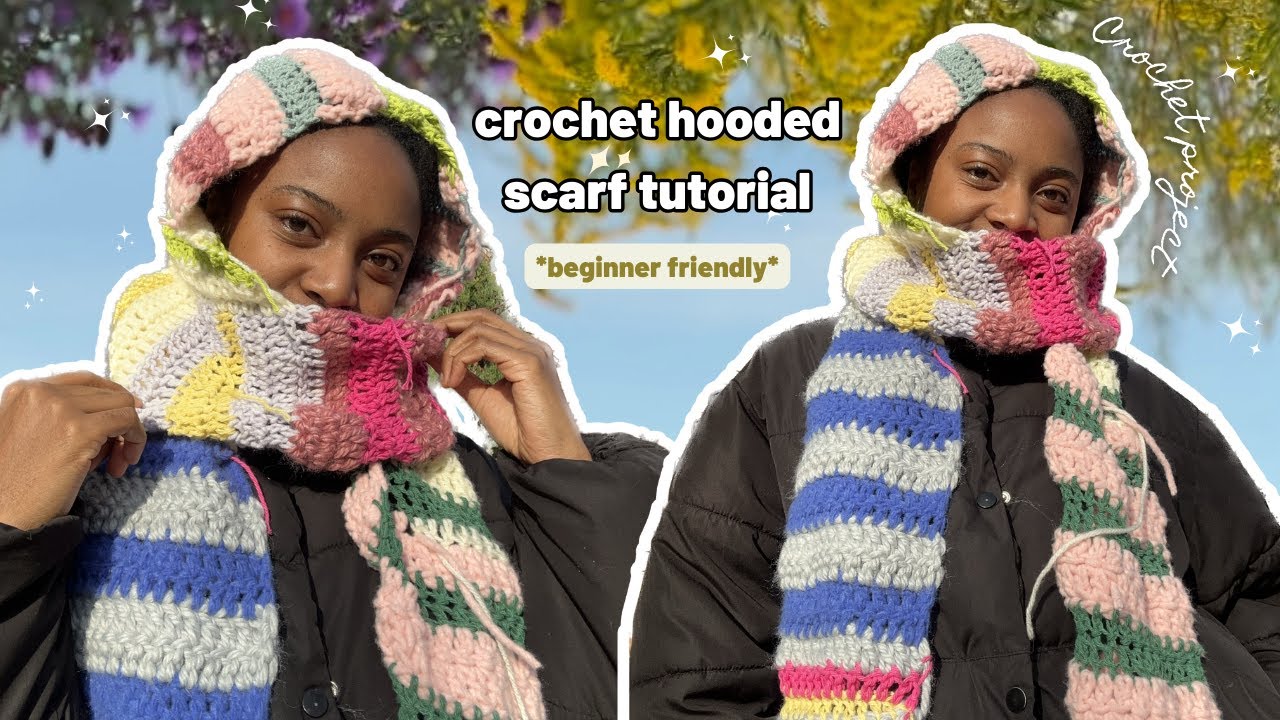 Crochet Hooded Scarf Tutorial *beginner friendly* | Snood