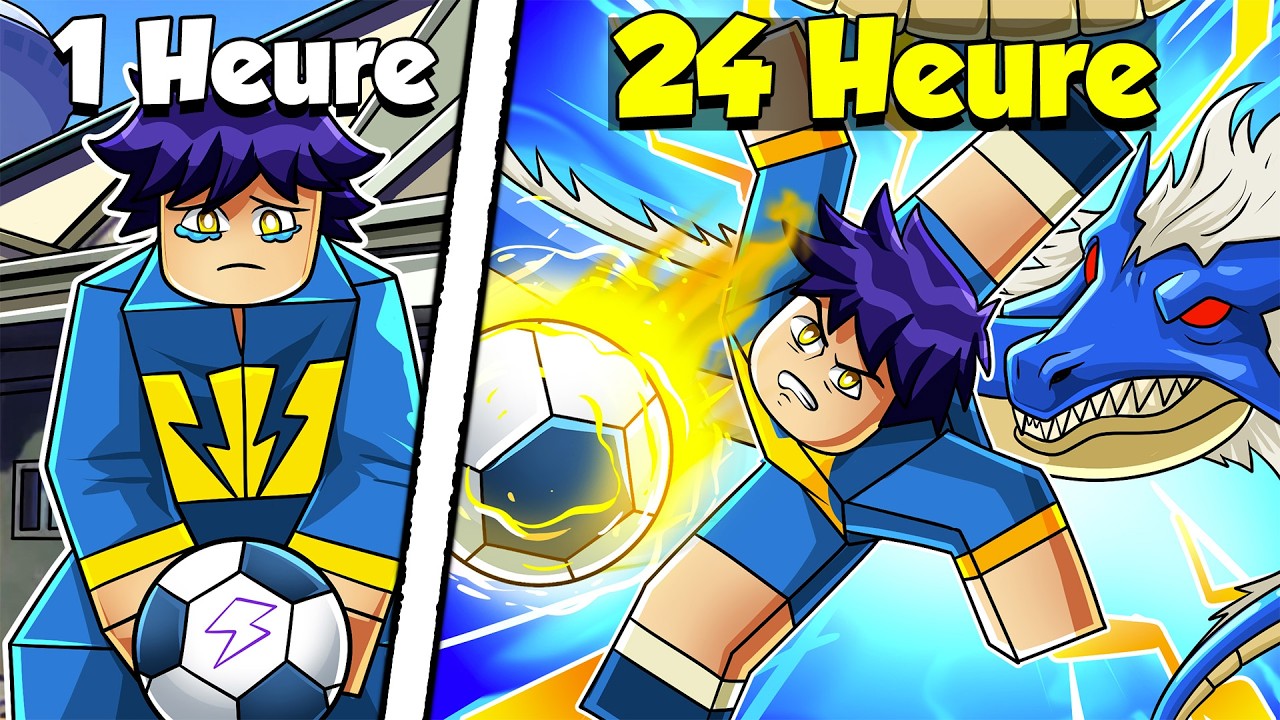 J'ai passé 24H dans Inazuma Eleven ! (Roblox)