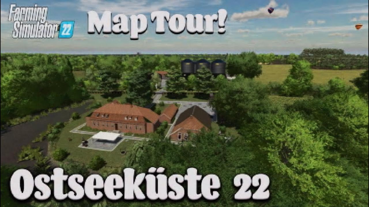 “OSTSEEKUSTE 22” (BALTIC COAST) FS22 MAP TOUR! | NEW MOD MAP | Farming Simulator 22 (Review) PS5.
