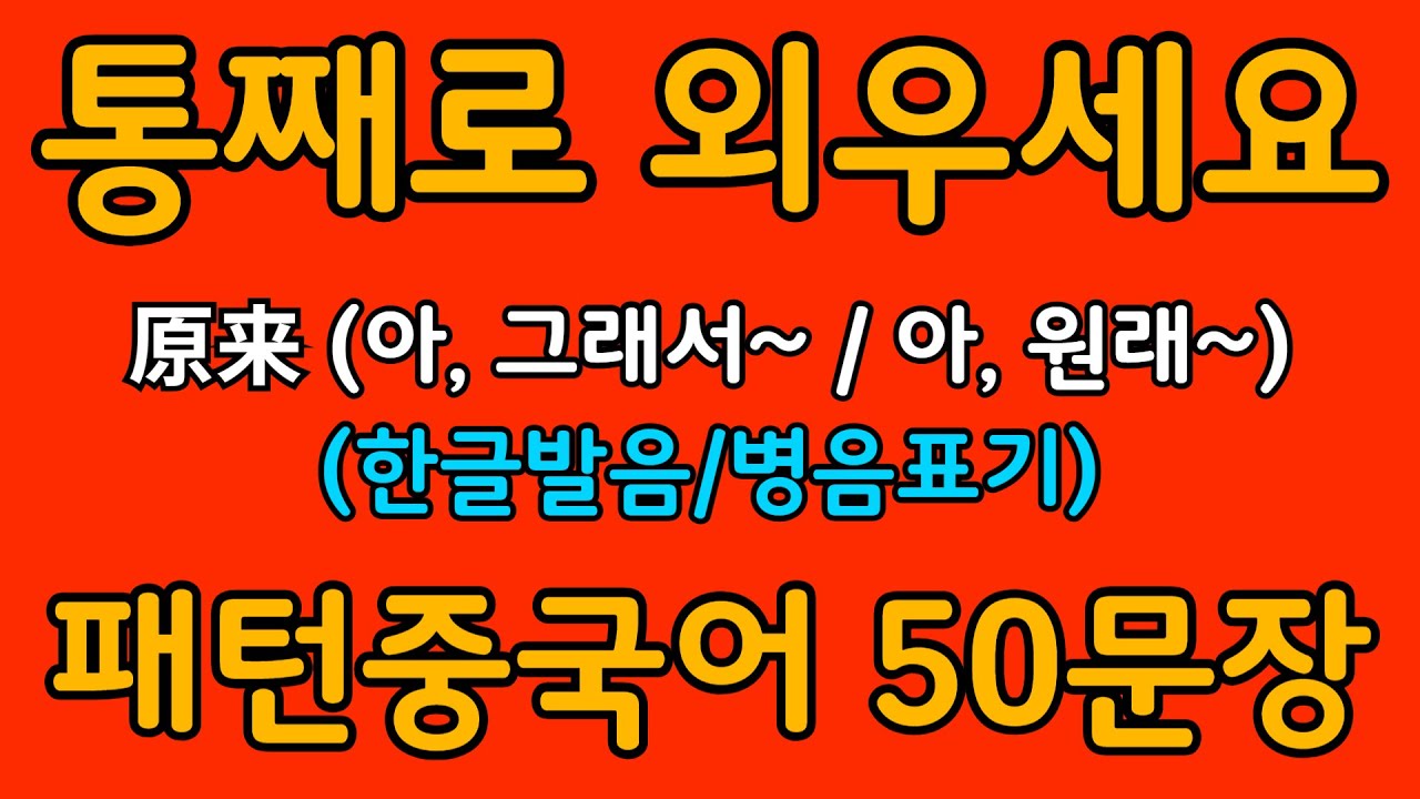 중국어 패턴 