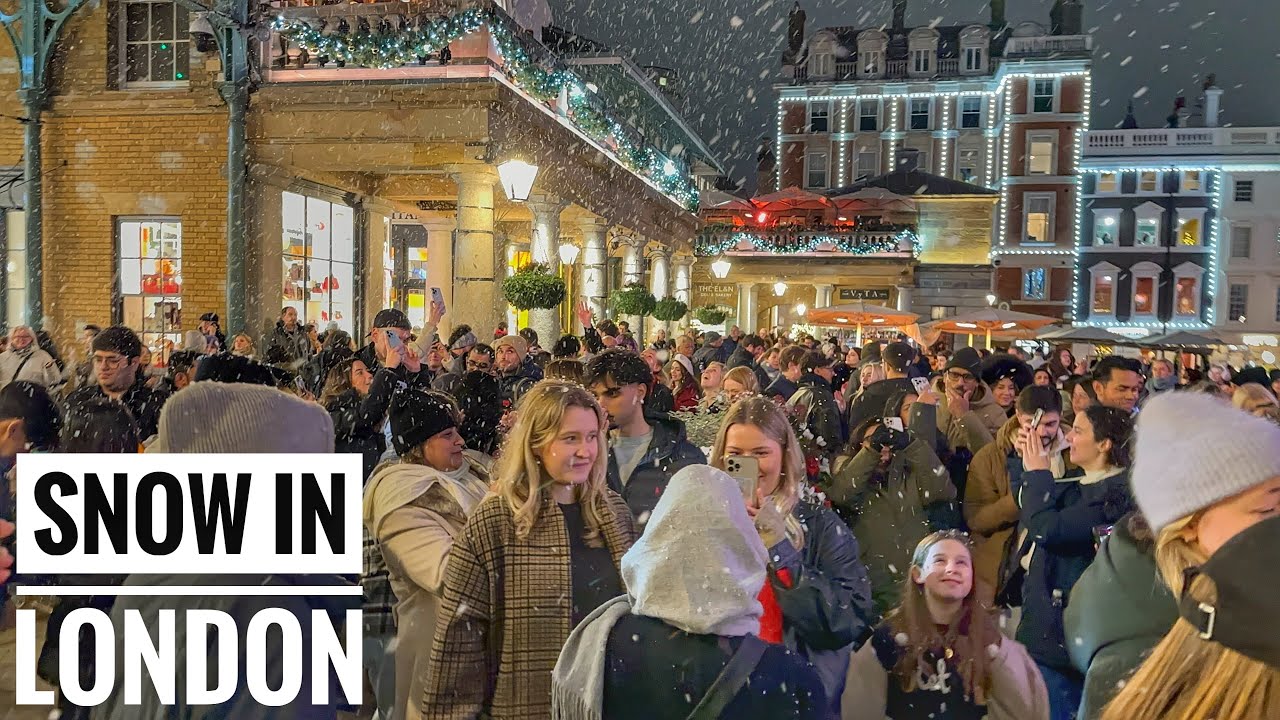 London Christmas 2024 |Covent Garden West End | London Christmas Market - London Winter Walk[4K HDR]