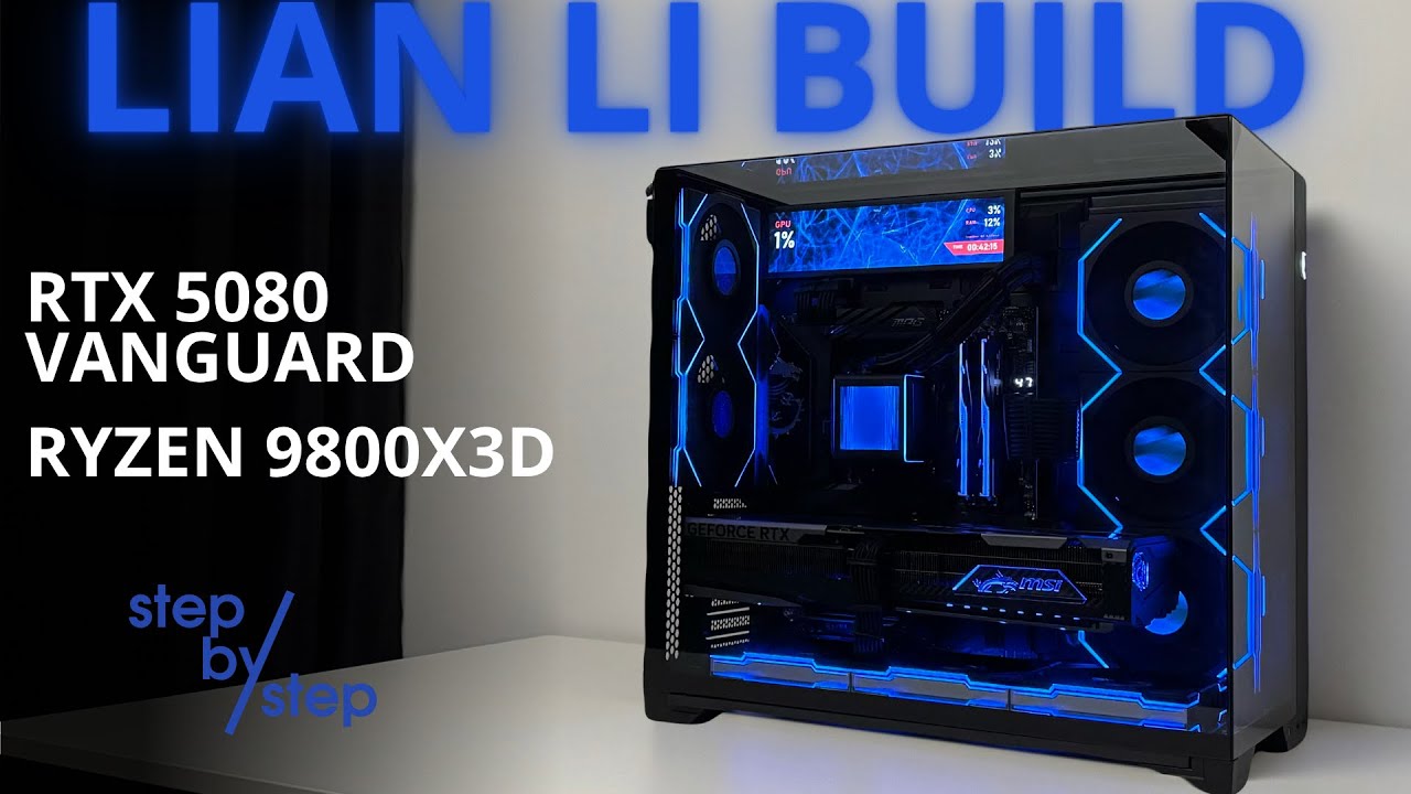 ТОПОВАЯ СБОРКА В ЛИАН ЛИ! Ryzen 9800X3D+RTX 5080 / Lian Li Vision Compact / Black PC Build