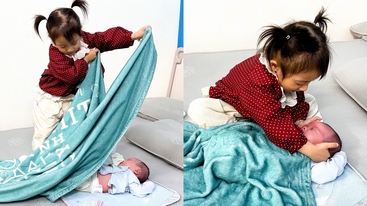 Diem's affectionate actions towards baby Banh Bao are touching