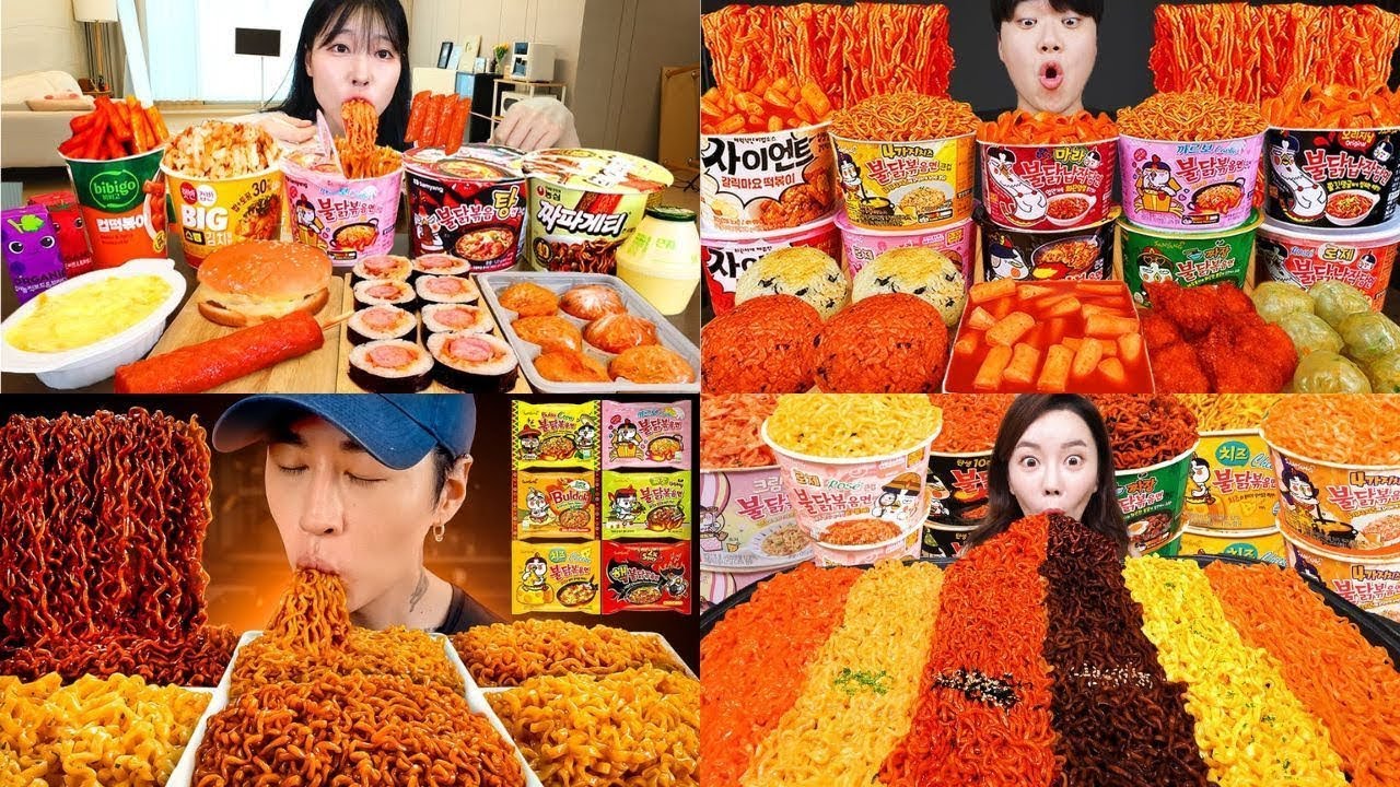 10X Buldak Fire Noodles Challenge | World Spiciest noodles VS Mukbang Compilation