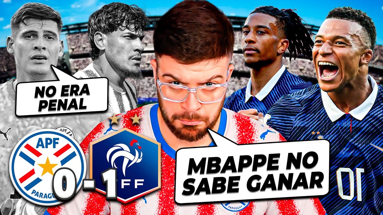 FRANCIA SUFRIENDO ELIMIN&Oacute; A PARAGUAY. LOS PARAGUAYOS DEJARON TODO. &iquest;LES ROBARON?