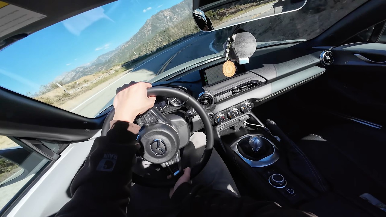 Я купил койловеры &ouml;hlins за 4000 долларов для своей Miata... первая поездка по проселочной дороге.
