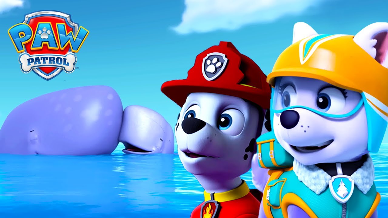 Еверест среща игрив кит! 🐳 | PAW Patrol Bulgarian