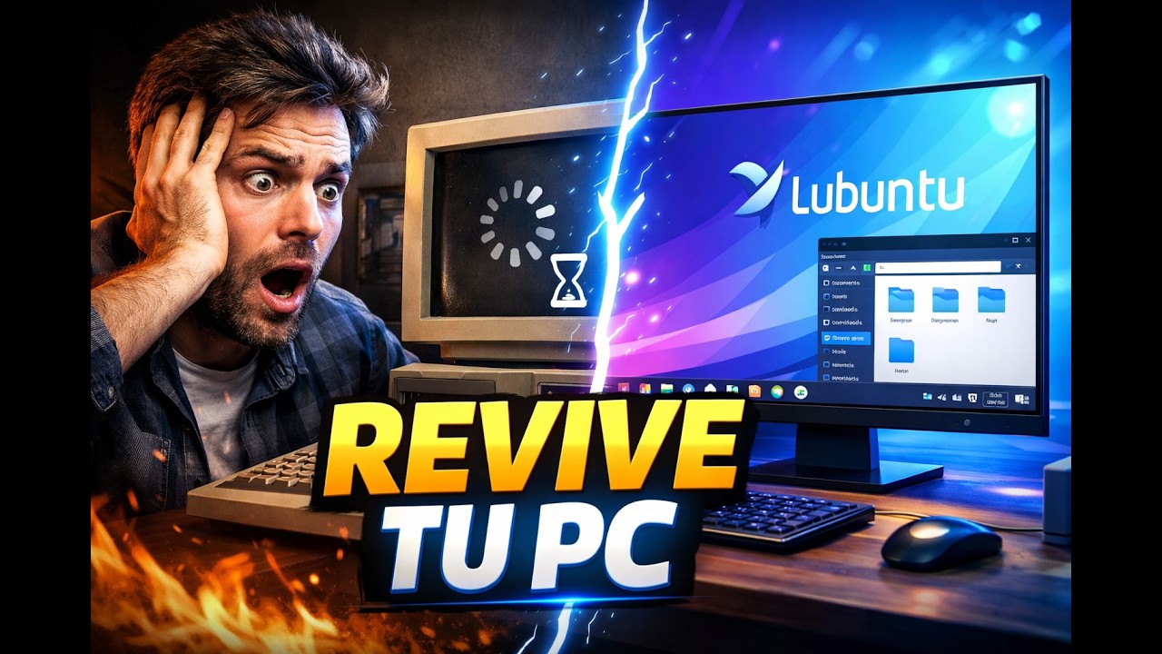 Revive tu PC Vieja con 1GB de RAM 🚀 Instala Lubuntu Paso a Paso (Linux S&uacute;per Ligero)