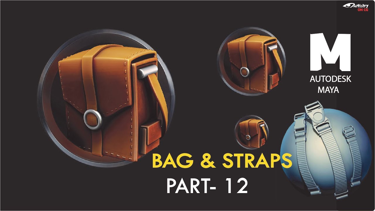 ( Part 12 ) | Bag strap Buckle | Autodesk 3D Maya character modeling Body Photo Realistic |3D Maya |