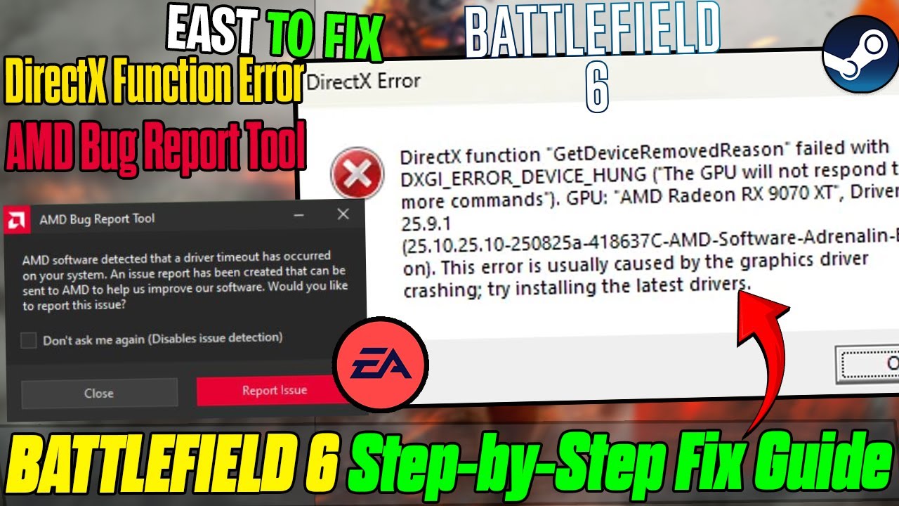 How To Fix Battlefield 6 🛠️ Solve Driver Timeout, Bug Tool & DirectX Error on PC 🔧 2025 Update
