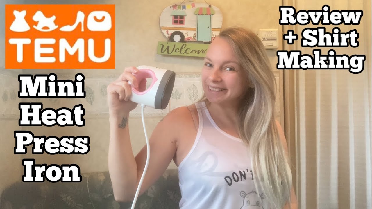 Mini Heat Press Iron From Temu - Unboxing and Review