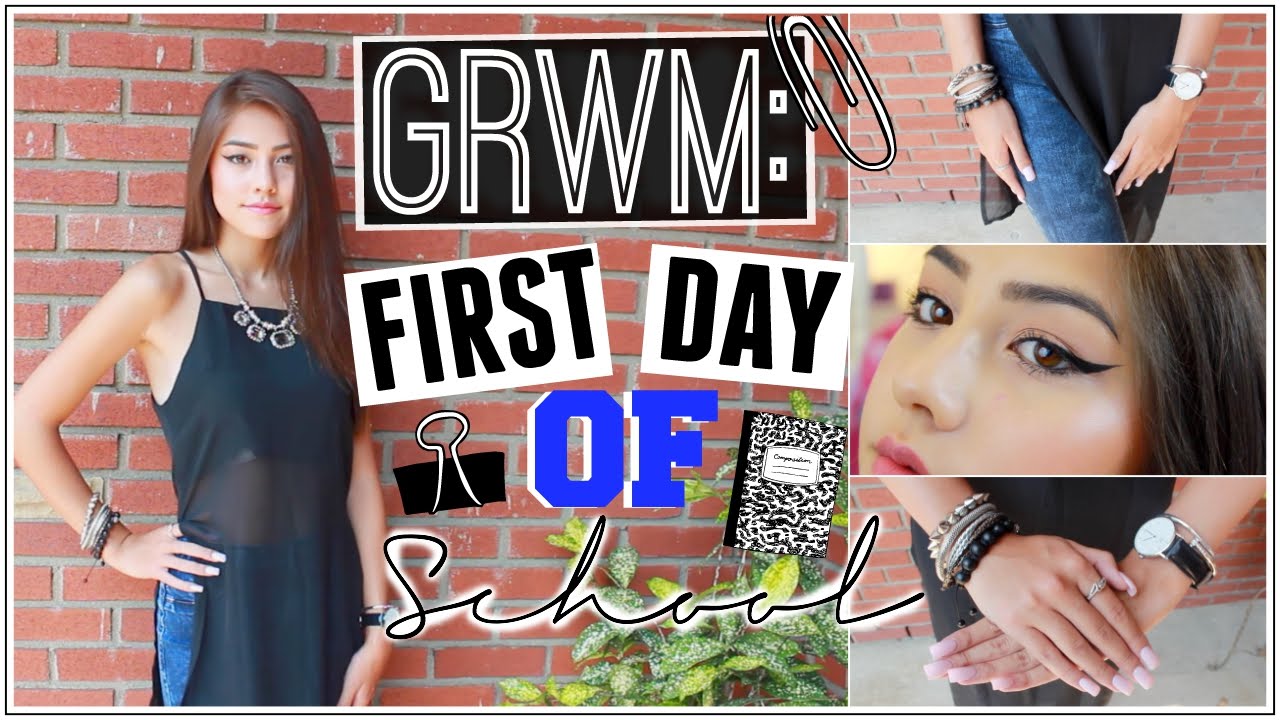 GRWM: First Day of School! | Junior Year ♡ | xlivelaughbeautyx