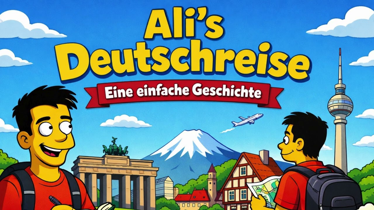 Ali’s Deutschreise – Eine einfache Geschichte zum Deutschlernen A1–A2