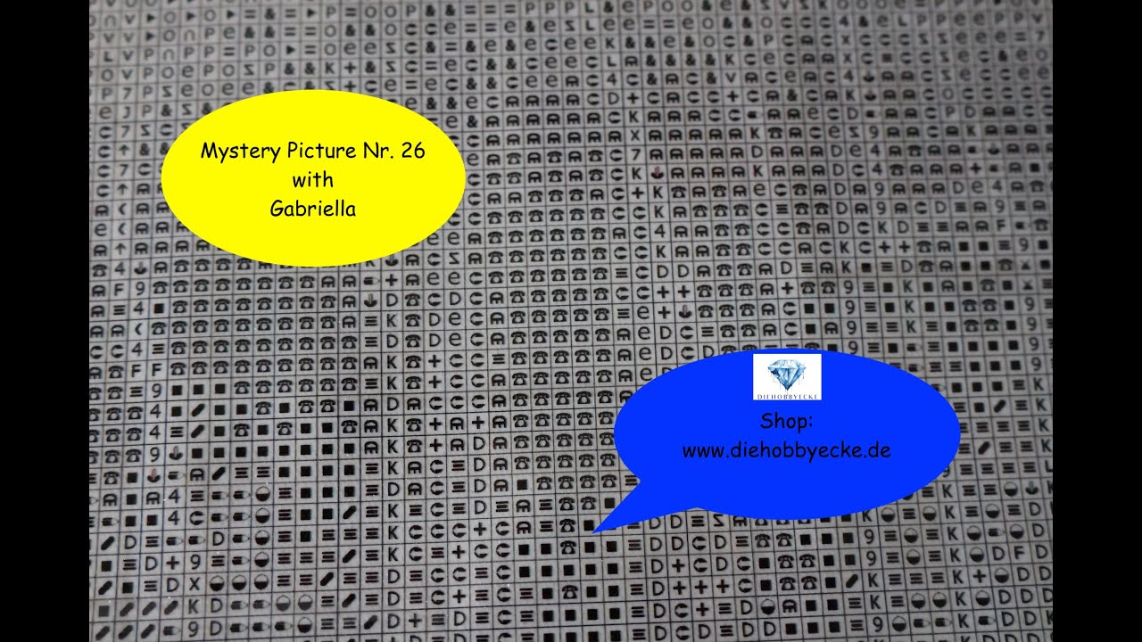 Diamond Painting/WOW, leuchtendes 💥Mystery Picture Nr. 26💥with Gabriella