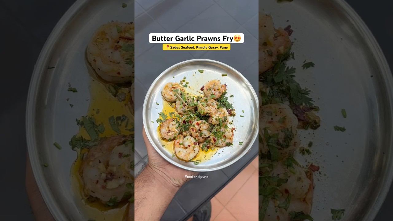 Most Unique Butter Garlic Prawns Fry🤩 #prawns #punefood #seafood #fishrecipe #fishrecipes #recipe