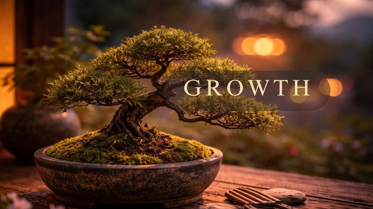 Traditional Japanese Music (邦楽) | Quiet Reflection by the old Bonsai | Meditation & Calm