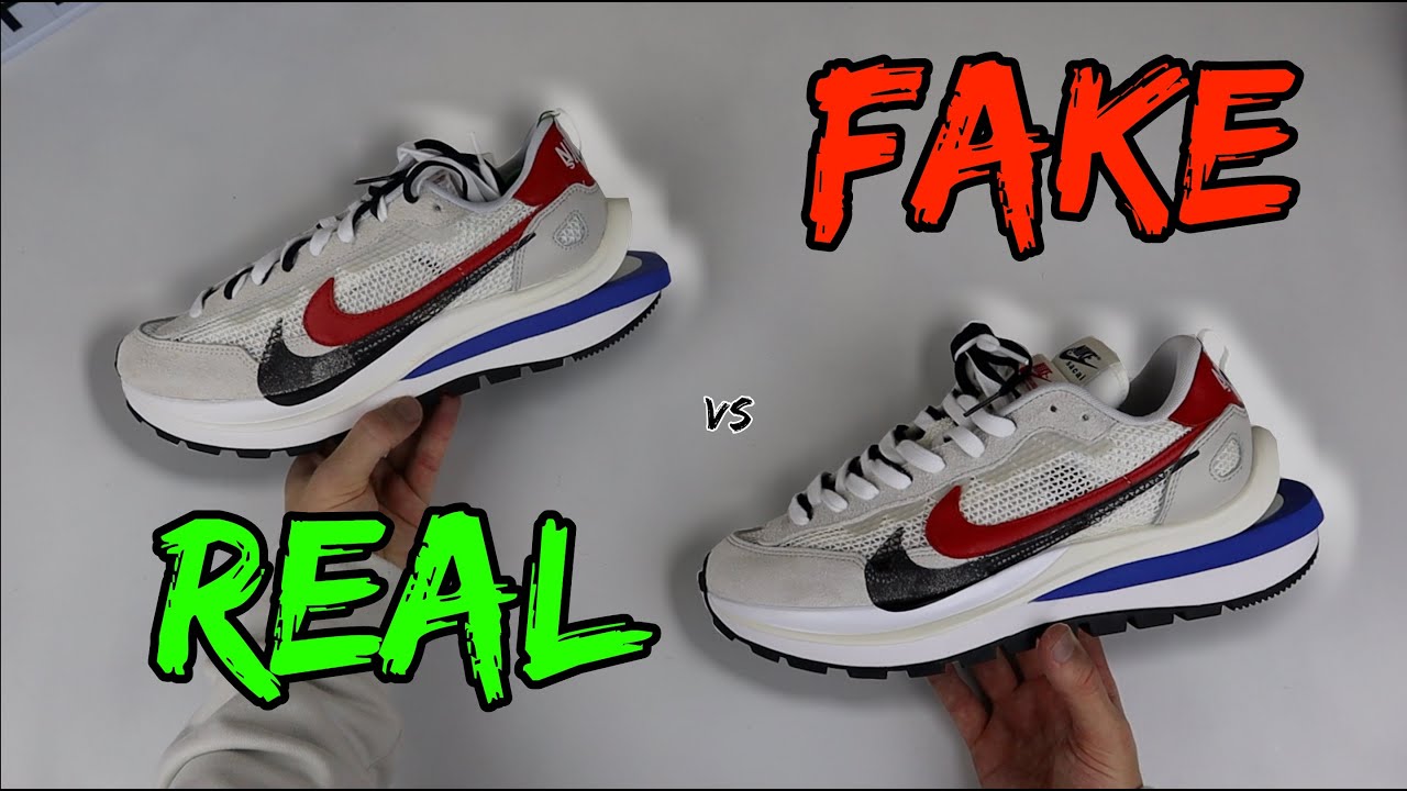 НАСТОЯЩЕЕ ПРОТИВ ПОДДЕЛКИ! СРАВНЕНИЕ NIKE X SACAI VAPORWAFFLE SAIL SPORT ФУКСИИ!